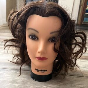 Brown Hair Mannequin Head